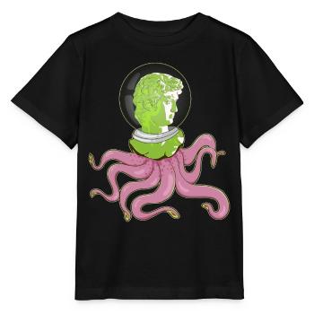 Biopunk David Griechische Statue Tentakel Weirdcor - Stanley/Stella Kinder T-Shirt MINI CREATOR  - Schwarz - Vorne - Mikhail (115cm)