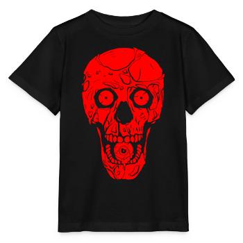 Zombiecore Ästhetik Gothic Totenkopf Zombie Weirdc - Stanley/Stella Kinder T-Shirt MINI CREATOR  - Schwarz - Vorne - Mikhail (115cm)