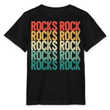 Funny Rock Hunting Geologist Rock Hunter - Stanley/Stella MINI CREATOR Kids’ T-Shirt - black - Front - Mikhail (115cm)