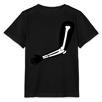 Funny broken arm of broken bone arm - Stanley/Stella MINI CREATOR Kids’ T-Shirt - black - Front - Mikhail (115cm)