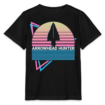 Pfeilspitze Jäger Retro - Stanley/Stella Kinder T-Shirt MINI CREATOR  - Schwarz - Vorne - Mikhail (115cm)