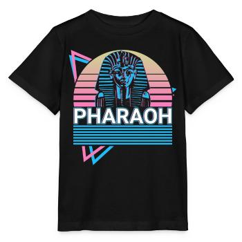 Pharaon Roi Tut Pharaon égyptien - T-shirt bio MINI CREATOR Stanley/Stella Enfant - noir - Devant - Mikhail (115cm)