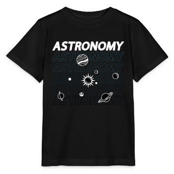 Amateurs d’astronomie Space Stars Universe Science - T-shirt bio MINI CREATOR Stanley/Stella Enfant - noir - Devant - Mikhail (115cm)