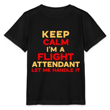 Personnel de cabine de l’hôtesse de l’air hôtesse de l’air - T-shirt bio MINI CREATOR Stanley/Stella Enfant - noir - Devant - Mikhail (115cm)