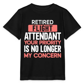 Personnel de cabine de l’hôtesse de l’air hôtesse de l’air - T-shirt bio MINI CREATOR Stanley/Stella Enfant - noir - Devant - Mikhail (115cm)