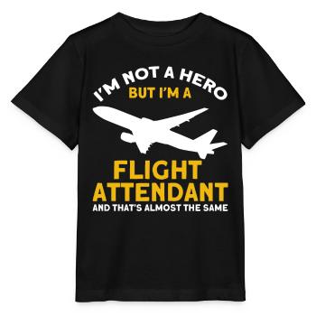 Personnel de cabine de l’hôtesse de l’air hôtesse de l’air - T-shirt bio MINI CREATOR Stanley/Stella Enfant - noir - Devant - Mikhail (115cm)