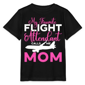 Personnel de cabine de l’hôtesse de l’air hôtesse de l’air - T-shirt bio MINI CREATOR Stanley/Stella Enfant - noir - Devant - Mikhail (115cm)