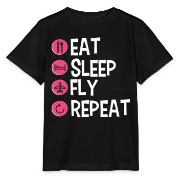 Personnel de cabine de l’hôtesse de l’air hôtesse de l’air - T-shirt bio MINI CREATOR Stanley/Stella Enfant - noir - Devant - Mikhail (115cm)