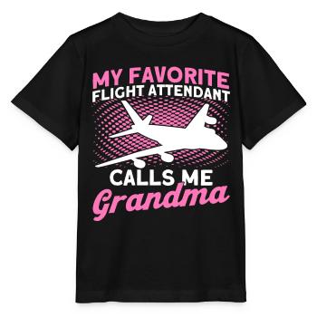 Personnel de cabine de l’hôtesse de l’air hôtesse de l’air - T-shirt bio MINI CREATOR Stanley/Stella Enfant - noir - Devant - Mikhail (115cm)