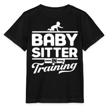 Babysitter Gift Babysitting Best Babysitter - Stanley/Stella MINI CREATOR Kids’ T-Shirt - black - Front - Mikhail (115cm)