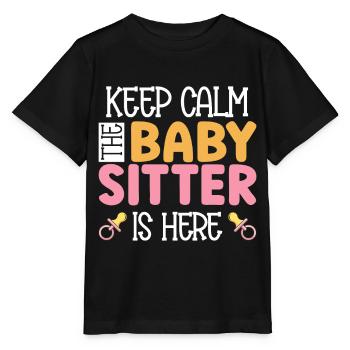 Babysitter Geschenk Babysitting Bester Babysitter - Stanley/Stella Kinder T-Shirt MINI CREATOR  - Schwarz - Vorne - Mikhail (115cm)