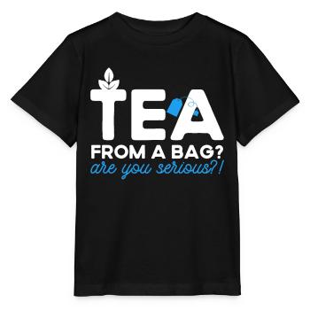 Buveur de thé Amateur de thé Cadeau Thé - T-shirt bio MINI CREATOR Stanley/Stella Enfant - noir - Devant - Mikhail (115cm)