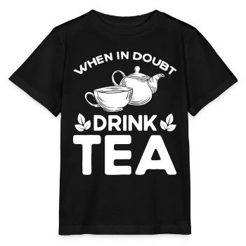 Buveur de thé Amateur de thé Cadeau Thé - T-shirt bio MINI CREATOR Stanley/Stella Enfant - noir - Devant - Mikhail (115cm)