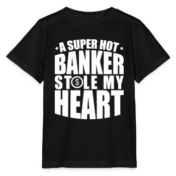 Banquier Banque Argent Banquier - T-shirt bio MINI CREATOR Stanley/Stella Enfant - noir - Devant - Mikhail (115cm)