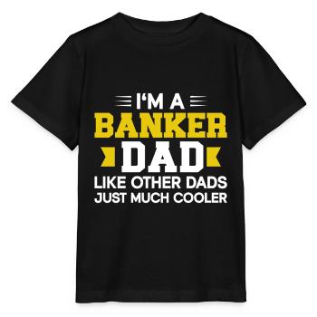 Banquier Banque Argent Banquier - T-shirt bio MINI CREATOR Stanley/Stella Enfant - noir - Devant - Mikhail (115cm)