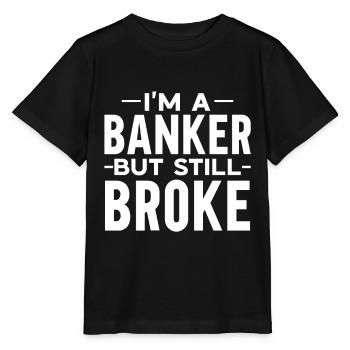 Banquier Banque Argent Banquier - T-shirt bio MINI CREATOR Stanley/Stella Enfant - noir - Devant - Mikhail (115cm)