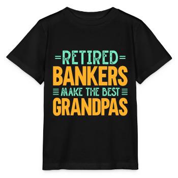 Banquier Banque Argent Banquier - T-shirt bio MINI CREATOR Stanley/Stella Enfant - noir - Devant - Mikhail (115cm)