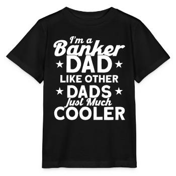 Banquier Banque Argent Banquier - T-shirt bio MINI CREATOR Stanley/Stella Enfant - noir - Devant - Mikhail (115cm)