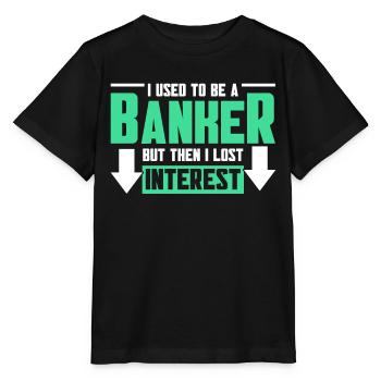 Banquier Banque Argent Banquier - T-shirt bio MINI CREATOR Stanley/Stella Enfant - noir - Devant - Mikhail (115cm)