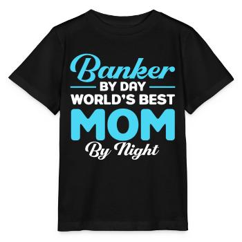 Banquier Banque Argent Banquier - T-shirt bio MINI CREATOR Stanley/Stella Enfant - noir - Devant - Mikhail (115cm)
