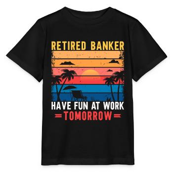 Banquier Banque Argent Banquier - T-shirt bio MINI CREATOR Stanley/Stella Enfant - noir - Devant - Mikhail (115cm)