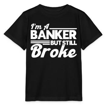 Banquier Banque Argent Banquier - T-shirt bio MINI CREATOR Stanley/Stella Enfant - noir - Devant - Mikhail (115cm)