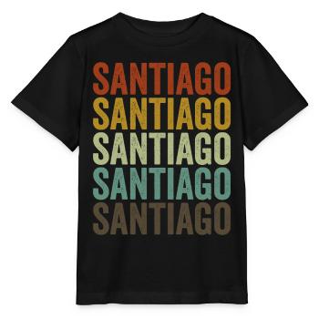 Santiago Chile Retro Vintage - Stanley/Stella Kinder T-Shirt MINI CREATOR  - Schwarz - Vorne - Mikhail (115cm)
