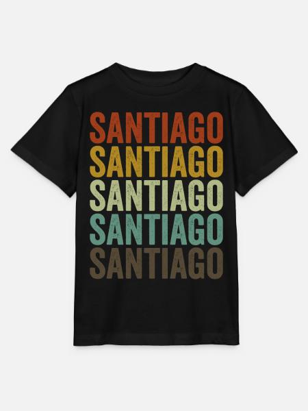 Santiago Chile Retro Vintage - Stanley/Stella T-shirt MINI CREATOR til børn - sort