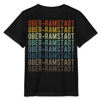 Ober-Ramstadt Stadt Retro Vintage - Stanley/Stella Kinder T-Shirt MINI CREATOR  - Schwarz - Vorne - Mikhail (115cm)