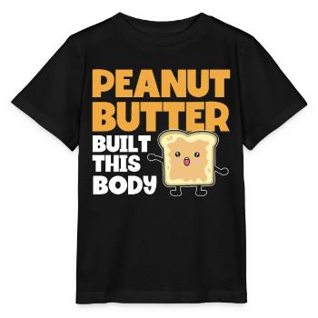 Beurre de cacahuète disant cadeau d'amant de beurre de cacahuète - T-shirt bio MINI CREATOR Stanley/Stella Enfant - noir - Devant - Mikhail (115cm)