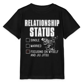 Jiu Jitsu Relationship Status Combat Fight Fighter - Stanley/Stella Kinder T-Shirt MINI CREATOR  - Schwarz - Vorne - Mikhail (115cm)