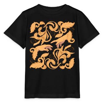 Création esthétique baroque d’Adam Dark Academia - T-shirt bio MINI CREATOR Stanley/Stella Enfant - noir - Devant - Mikhail (115cm)