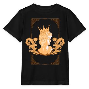 Statue esthétique baroque de David Dark Academia - T-shirt bio MINI CREATOR Stanley/Stella Enfant - noir - Devant - Mikhail (115cm)