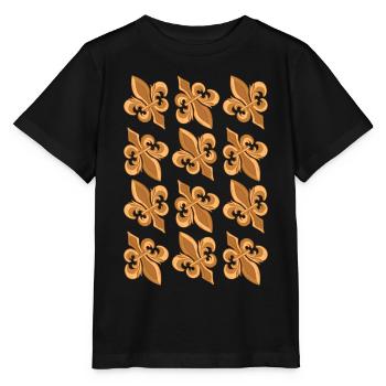 Symbole esthétique baroque Dark Academia - T-shirt bio MINI CREATOR Stanley/Stella Enfant - noir - Devant - Mikhail (115cm)