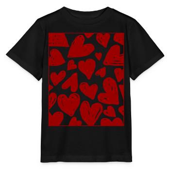 Coquette Aesthetic Pink Heart Downtown Aesthetic - Stanley/Stella MINI CREATOR Kids’ T-Shirt - black - Front - Mikhail (115cm)