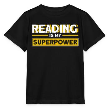 Livre de lecture livre livre cadeau lecture de livres - T-shirt bio MINI CREATOR Stanley/Stella Enfant - noir - Devant - Mikhail (115cm)