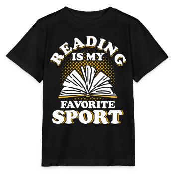 Livre de lecture livre livre cadeau lecture de livres - T-shirt bio MINI CREATOR Stanley/Stella Enfant - noir - Devant - Mikhail (115cm)