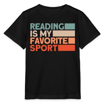 Livre de lecture livre livre cadeau lecture de livres - T-shirt bio MINI CREATOR Stanley/Stella Enfant - noir - Devant - Mikhail (115cm)