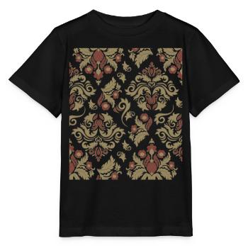 Motif Esthétique Baroque Old Vintage Grunge - T-shirt bio MINI CREATOR Stanley/Stella Enfant - noir - Devant - Mikhail (115cm)