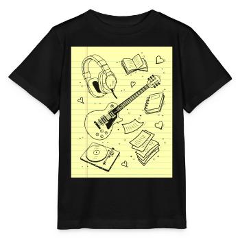 Downtown Girl Aesthetic Pattern Coquette Aesthetic - Stanley/Stella MINI CREATOR Kids’ T-Shirt - black - Front - Mikhail (115cm)