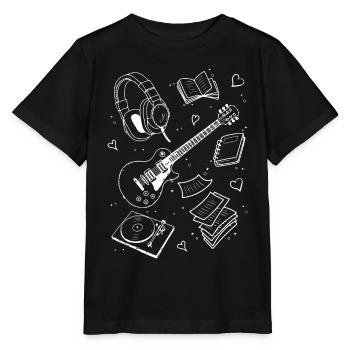 Downtown Girl Aesthetic Pattern Coquette Aesthetic - Stanley/Stella MINI CREATOR Kids’ T-Shirt - black - Front - Mikhail (115cm)