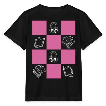 Downtown Girl Aesthetic Danish Pastel Coquette - Stanley/Stella Kinder T-Shirt MINI CREATOR  - Schwarz - Vorne - Mikhail (115cm)