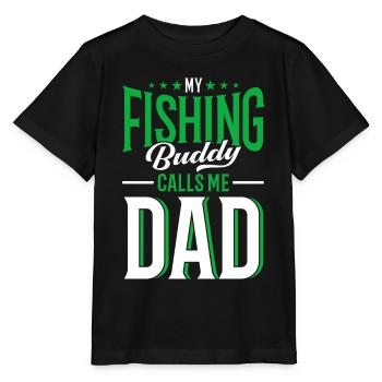 Cadeau de pêche Pêche Pêcheur Drôle De Pêcheur - T-shirt bio MINI CREATOR Stanley/Stella Enfant - noir - Devant - Mikhail (115cm)