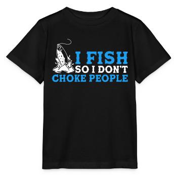 Cadeau de pêche Pêche Pêcheur Drôle De Pêcheur - T-shirt bio MINI CREATOR Stanley/Stella Enfant - noir - Devant - Mikhail (115cm)
