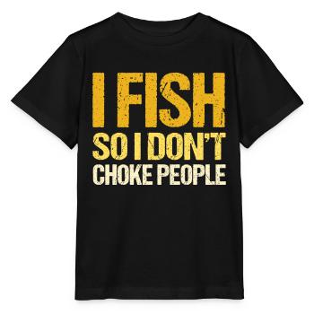 Cadeau de pêche Pêche Pêcheur Drôle De Pêcheur - T-shirt bio MINI CREATOR Stanley/Stella Enfant - noir - Devant - Mikhail (115cm)