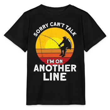 Cadeau de pêche Pêche Pêcheur Drôle de pêcheur - T-shirt bio MINI CREATOR Stanley/Stella Enfant - noir - Devant - Mikhail (115cm)