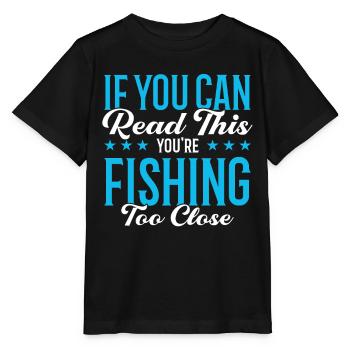 Cadeau de pêche Pêche Pêcheur Drôle De Pêcheur - T-shirt bio MINI CREATOR Stanley/Stella Enfant - noir - Devant - Mikhail (115cm)