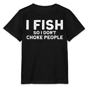 Cadeau de pêche Pêche Pêcheur Drôle De Pêcheur - T-shirt bio MINI CREATOR Stanley/Stella Enfant - noir - Devant - Mikhail (115cm)