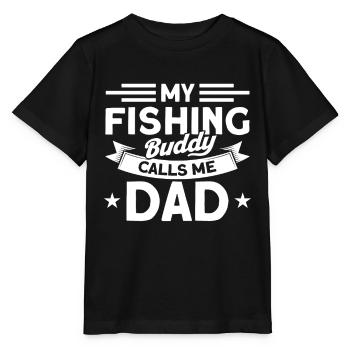 Cadeau de pêche Pêche Pêcheur Drôle De Pêcheur - T-shirt bio MINI CREATOR Stanley/Stella Enfant - noir - Devant - Mikhail (115cm)