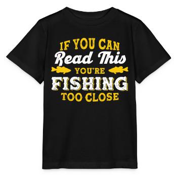 Cadeau de pêche Pêche Pêcheur Drôle De Pêcheur - T-shirt bio MINI CREATOR Stanley/Stella Enfant - noir - Devant - Mikhail (115cm)